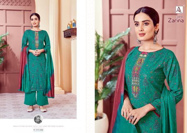 Alok Zarina Exclusive Rayon Designer Dress Material  Collection